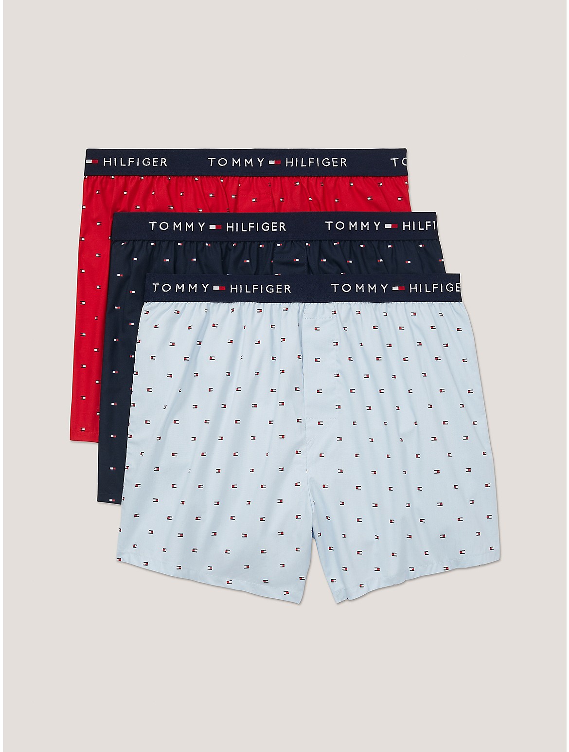 Shop Tommy Hilfiger Cotton Classics Slim Fit Boxer 3 In Light Chambray