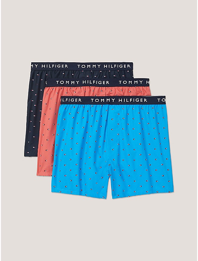 Pack of 3 Woven Logo Boxers by Bench