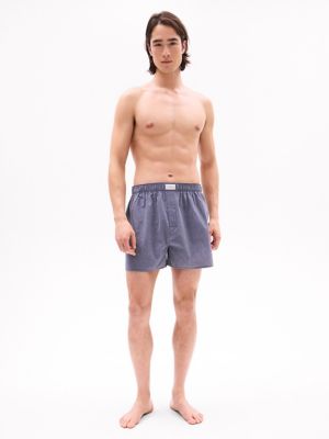 Трусы-боксеры для мужчин, с логотипом, тканый, 3 шт. — Tommy Hilfiger, цвет: Lead — фото 4