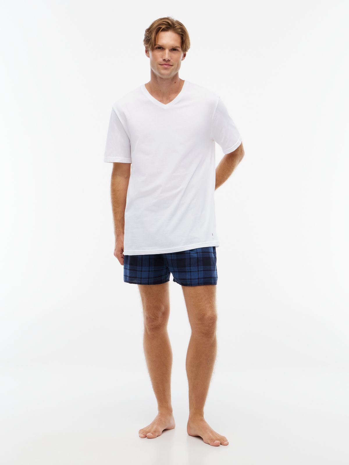 Cotton Classics V-Neck Undershirt 3-Pack — Storm