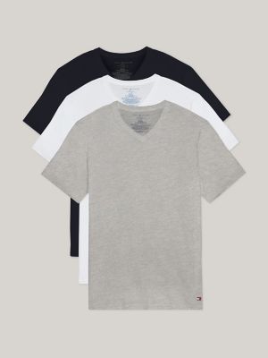 Cotton Classics V-Neck Undershirt 3-Pack, Storm