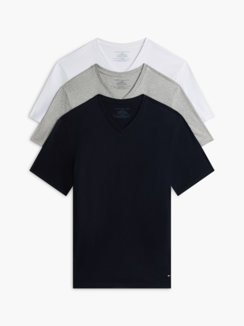 Мужские топы Tommy Hilfiger Cotton Classics V-Neck Undershirt 3-Pack