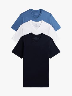 Cotton Classics V-Neck Undershirt 3-Pack, Stonehedge
