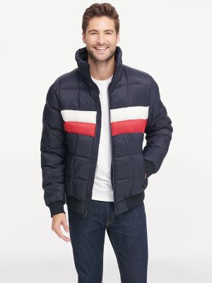 tommy hilfiger recycled material padded down jacket