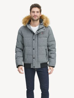 essential hooded coat tommy hilfiger