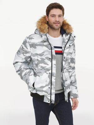 tommy hilfiger utilitarian hooded bomber jacket