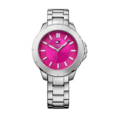 pink tommy hilfiger watch