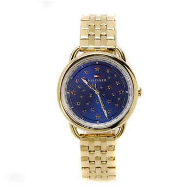 tommy hilfiger gold plated watch