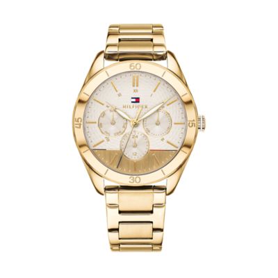 mens tommy hilfiger gold watch