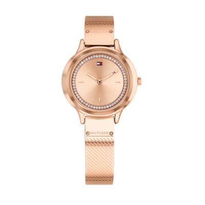 tommy hilfiger women's watch rose gold