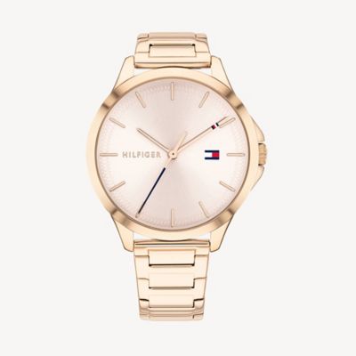 tommy hilfiger gold plated watch