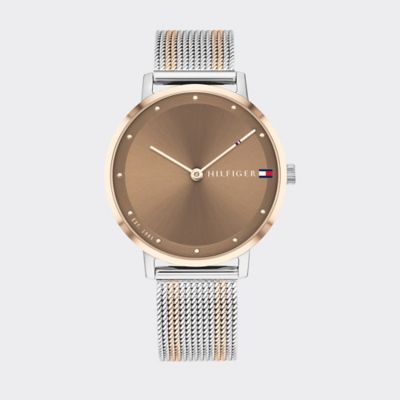 tommy hilfiger mesh strap watch