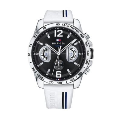 tommy hilfiger sport watch with silicone strap