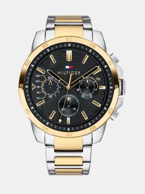 Sport Watch with Gold-Plated Stainless 