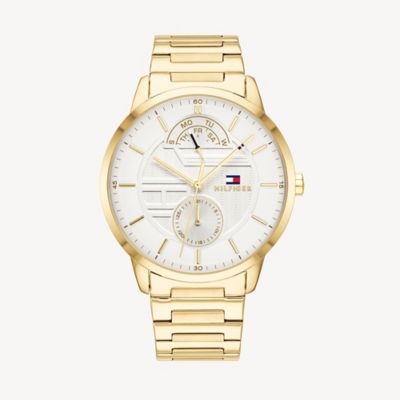 tommy hilfiger gold watch mens