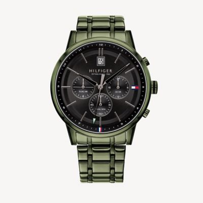 tommy hilfiger green watch