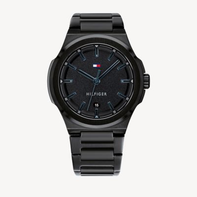 Black Ion-Plated Casual Watch | Tommy 
