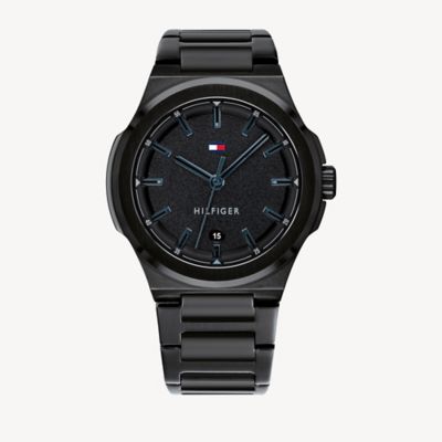 tommy hilfiger black dial watch