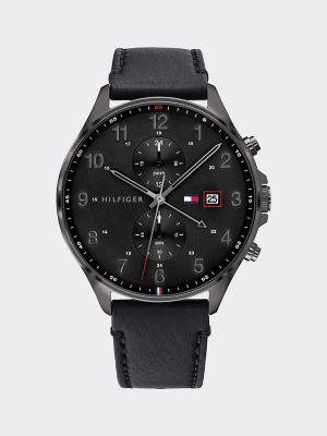 tommy hilfiger black strap watches