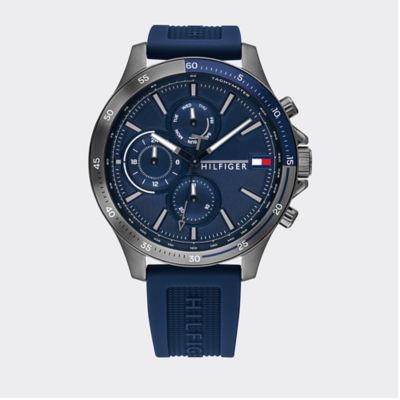 tommy hilfiger sport watch with silicone strap