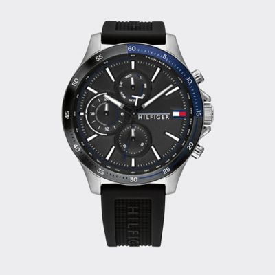 tommy hilfiger black dial watch