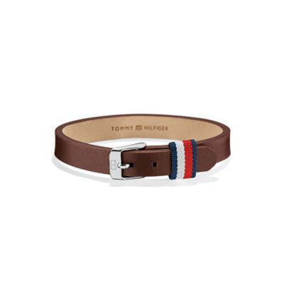 mens leather bracelet tommy hilfiger
