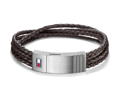 mens leather bracelet tommy hilfiger