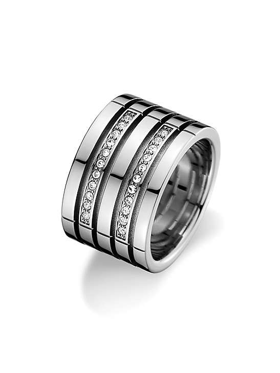 Theirs guidance swing Sterling Silver Crystal Ring | Tommy Hilfiger