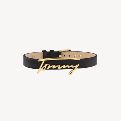 tommy hilfiger leather bracelet