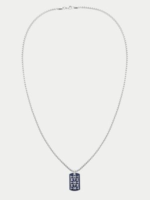 tommy hilfiger dog tag necklace