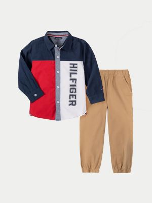 TH Baby Signature Shirt and Pant Set 