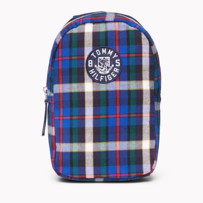 tommy hilfiger plaid backpack