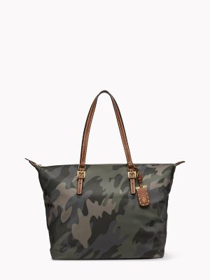 tommy hilfiger camo tote