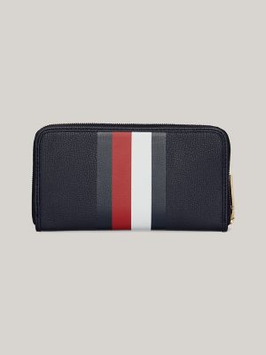 Женский кошелёк Tommy Hilfiger Large Stripe Wallet, цвет: Тёмно-синий — фото 2