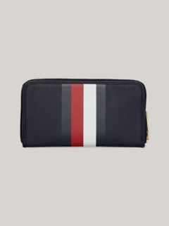 Large Stripe Wallet — Tommy Navy 2