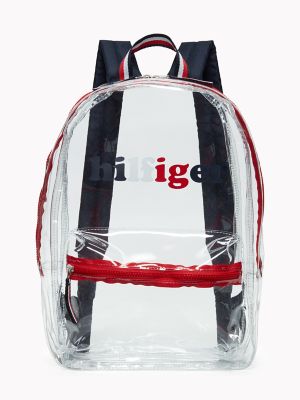 tommy hilfiger transparent backpack