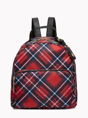 tommy hilfiger checkered backpack