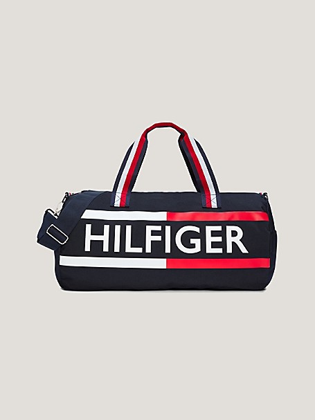 Mens Bags Gym bags and sports bags Tommy Hilfiger S Green Canvas Duffle Bag in Blue for Men 