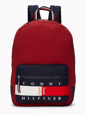 tommy hilfiger logo backpack