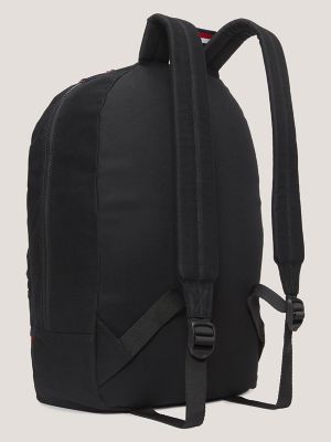 Tommy Hilfiger black canvas/leather drawstring backpack Tommy Hilfiger Drawstring Backpack Black Yellow Multicolored  main image 4