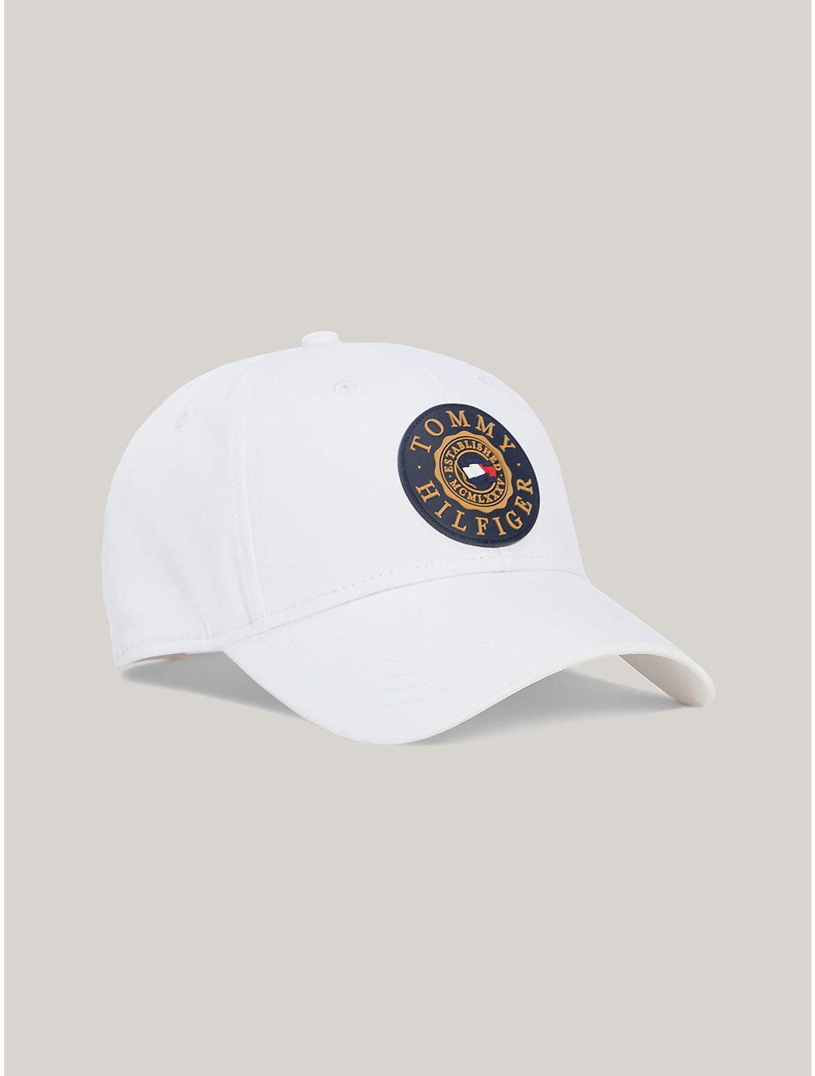 Tommy Hilfiger Hilfiger Flag Logo Hat In Classic White
