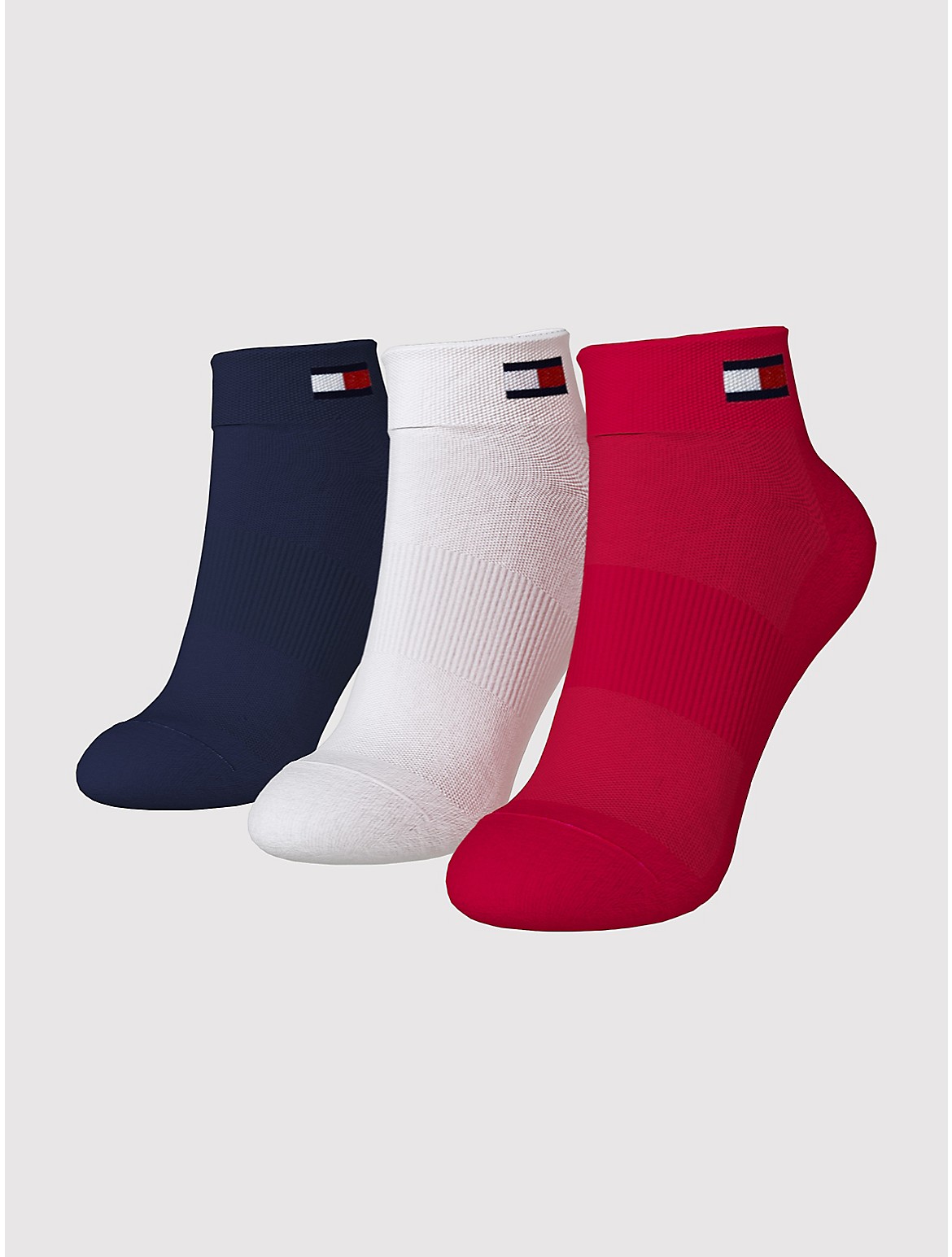 Tommy Hilfiger Women's Quarter Top Sock 3-Pack - Multi