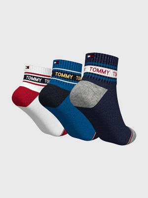 Tommy USA Sock Quarter | 3-Pack Kids\' Top Hilfiger