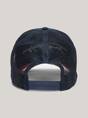 Signature Baseball Cap, Sky Captain / Apple Red