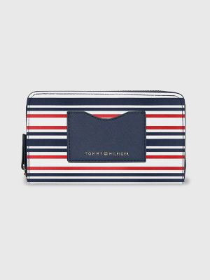 Stripe Zip Wallet Tommy Hilfiger