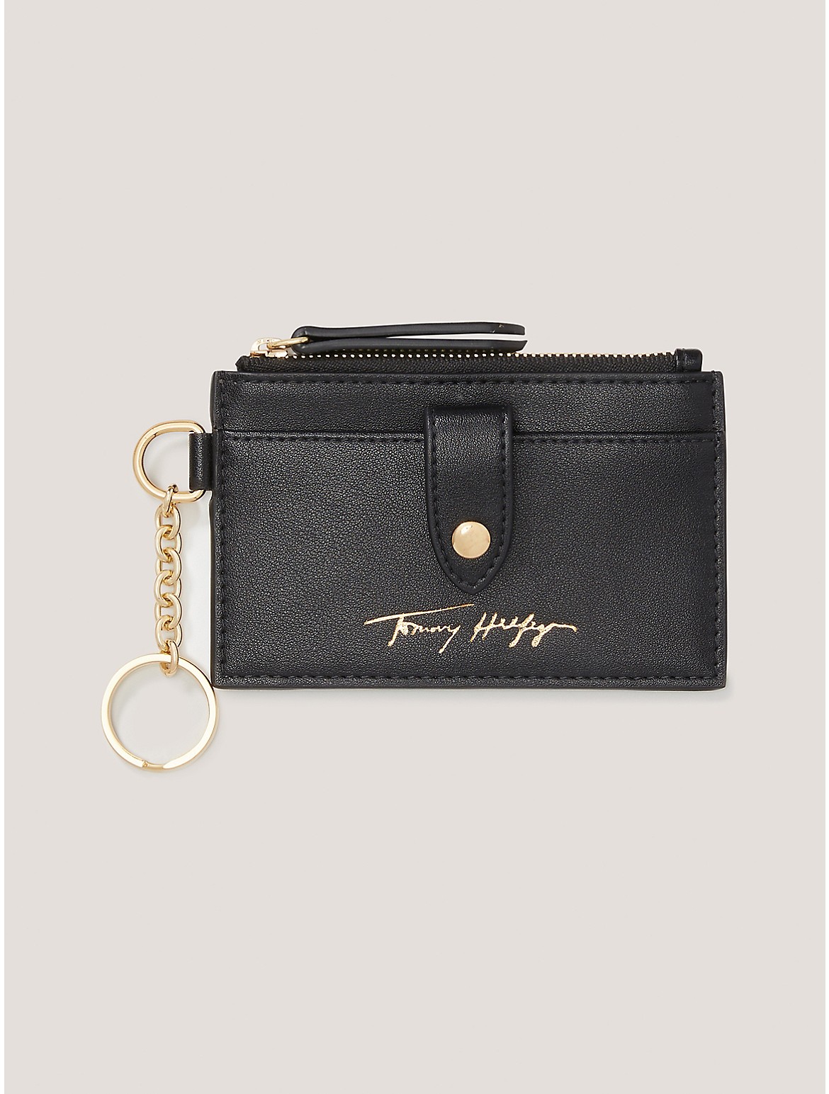 Tommy Hilfiger Women's Signature Coin Purse and ID Wallet - Black