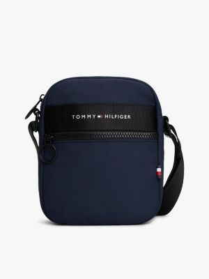 Tommy Logo Mini Reporter Bag, Navy