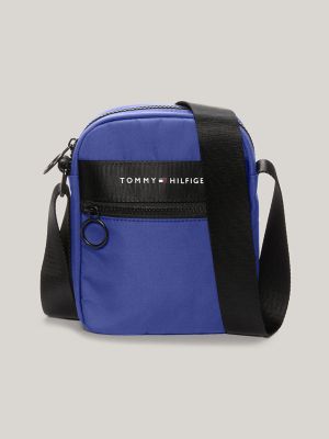 Tommy Logo Mini Reporter Bag, Faded Indigo