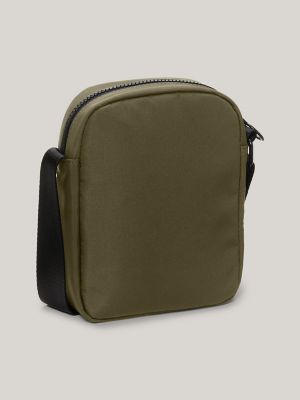 Tommy Logo Mini Reporter Bag, Army Green