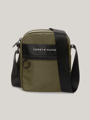 Tommy Logo Mini Reporter Bag, Army Green